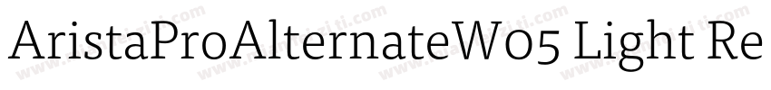 AristaProAlternateW05 Light Regular字体转换